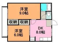 エクセレント翔Ⅱ102号の間取り
