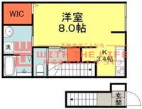 k-ideal(ケィデアル)久留米ⅠA08号の間取り