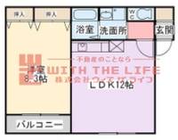 GREEN VIEW (グリーンビュー)Ⅰ-202号の間取り