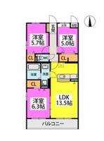 物件の間取り画像
