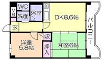 ライオンズマンション東町1002号の間取り