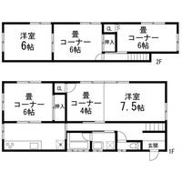 宮城県仙台市太白区緑ケ丘3丁目(一戸建)の賃貸物件1の間取り