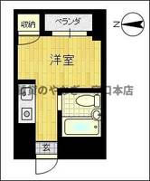 シティーハイツ豊秀401の間取り