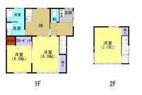 熊本県熊本市東区山ノ内3丁目(一戸建)の賃貸物件Hの間取り