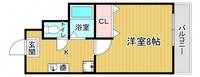 「ハピネス神宮道」201の間取り