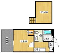 「ロフティ京都西陣」102の間取り