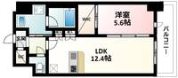 大阪府大阪市淀川区木川東4丁目(マンション)の賃貸物件の間取り