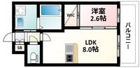 大阪府大阪市淀川区西宮原3丁目(マンション)の賃貸物件の間取り