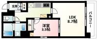 大阪府吹田市垂水町3丁目(マンション)の賃貸物件201の間取り