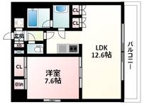 レジディア江坂の間取り