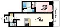 S-RESIDENCE江坂Libleの間取り