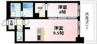 大阪府大阪市淀川区西三国1丁目(マンション)の賃貸物件の間取り