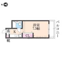 ヤングヴィレッジ嵯峨308の間取り