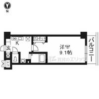 プラネシア星の子京都駅前1102の間取り