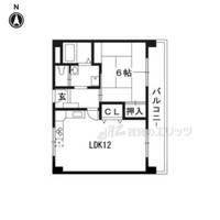 桃山和泉ハイツ608の間取り