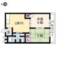 ロイヤルハイツ藤田401の間取り