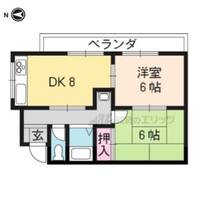 シャトレ修学院303の間取り