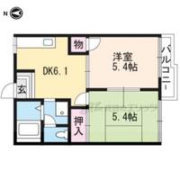タウニィほととぎす亀岡203の間取り