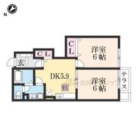 フロントパークこうか?の間取り