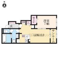 クラール北永井Aの間取り