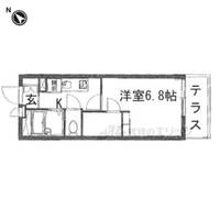 レオパレスハウス香里ヶ丘の間取り