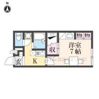 レオパレス天橋立104の間取り