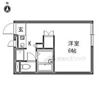 レオパレス友呂岐の間取り