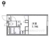レオパレスシャトー花園の間取り