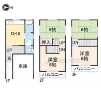 奈良県奈良市肘塚町(一戸建)の賃貸物件戸建の間取り