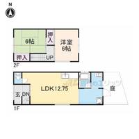 京都府亀岡市大井町並河2丁目(一戸建)の賃貸物件貸家の間取り