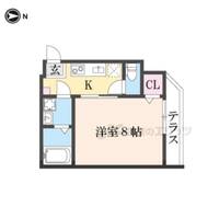 グラン・ディオール北白川101の間取り