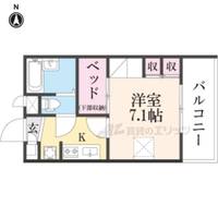 レオパレスセジュール新保の間取り
