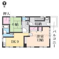 ディア西伊丹の間取り