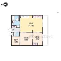 インサイトルポ山科新十条304の間取り