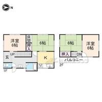 奈良県大和高田市甘田町(一戸建)の賃貸物件戸建の間取り