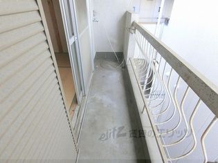 椿ハイツのベランダ