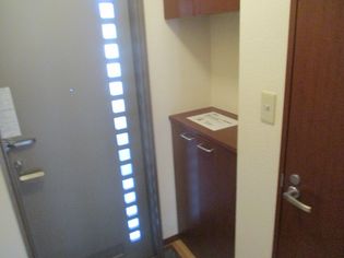 サンウインド21の玄関シューズボックス付き。