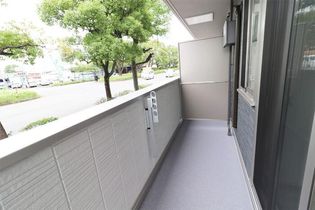 D-ROOM花高松のバルコニー