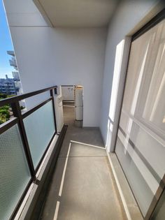 シティハイツ狩口のバルコニーは南向き陽当たり良好(モデルルーム写真)