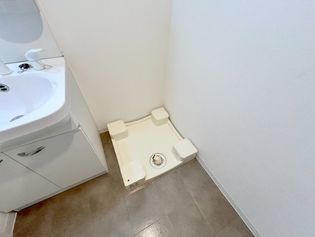 エストゥルースプラスサウス大阪の嬉しい室内洗濯機置場。これで洗濯機も長持ちしますね。