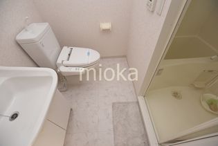 CASSIA天王寺東のスペースが確保できる洗面所です