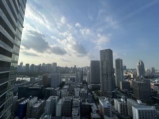 パークタワー勝どきミッドのバルコニーからの眺望