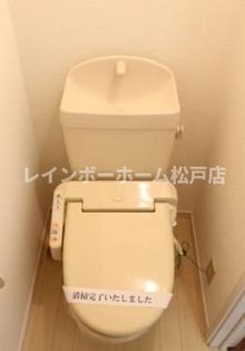 カーザ・レフィナーダIIIの落ち着いた色調のトイレです