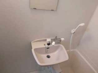 レオパレスフォンターナの忙しい朝には欠かせない洗面所です