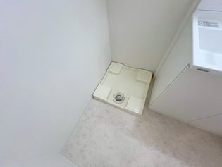 Alivis緑橋の嬉しい室内洗濯機置場。これで洗濯機も長持ちしますね。