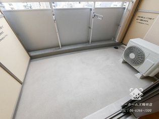 ルクレ阿波座レジデンスのバルコニー付きです