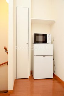 レオパレス半城土中町の冷蔵庫&電子レンジ、収納