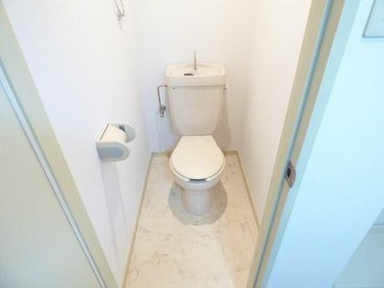 ウイングコートのトイレの天井には、黒色のお洒落なクロスがあります