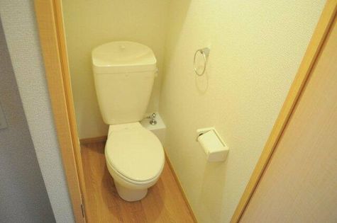 トイレはシンプルなタイプ