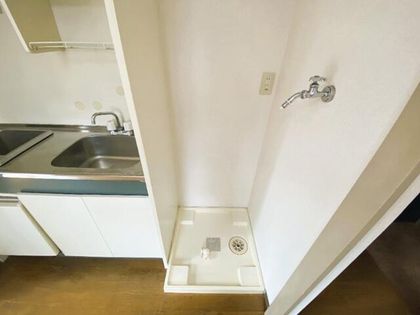 リブハウスハラの室内に洗濯機が置けます!
